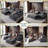 108" Modular U-Shaped Sectional Sofa with Right-Facing Chaise and Ottoman in Gray Corduroy-127315477-127315480