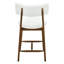 Tabouret de comptoir Mid-Century moderne (ensemble de 2) noyer + beige-119320428