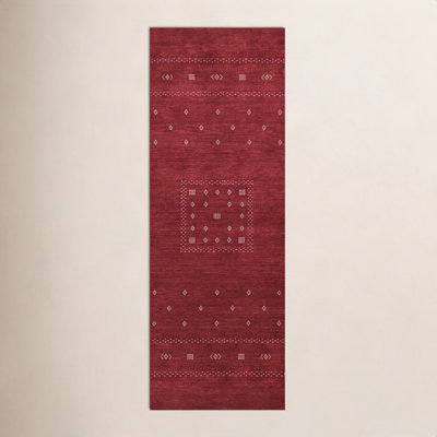 Simi Hand-Woven Geometric Cotton Wool Rug