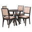 Ensemble repas pour quatre personnes