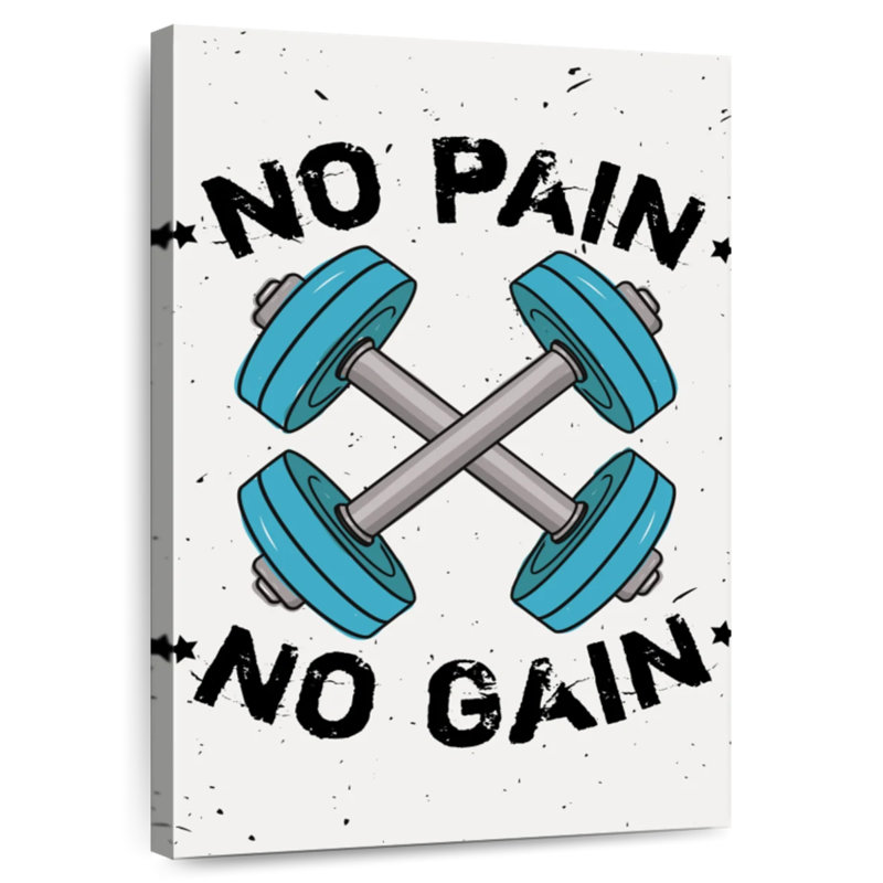 Citation de Tergel No Pain No Gain, H 48 po x l 32 po