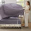 Ensemble d'édredon pour lit double - ensemble de literie 7 pièces vert sauge pour toutes les saisons, lit de style bohème contrastant dans un sac avec édredon, draps, taies d'oreiller et taies décoratives-105522625-105522623