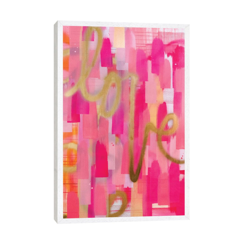 Love by Rashelle Roos - Painting on Canvas, White Framed, 152.5 cm H x 101.5 cm W