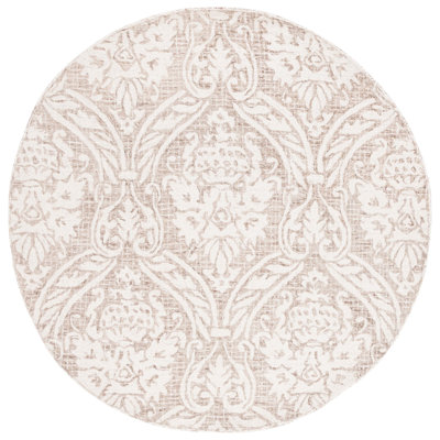Abstract Hand Tufted Wool, Cotton Damask Rug