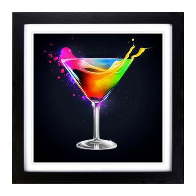 Cocktail Liquify - Framed Print