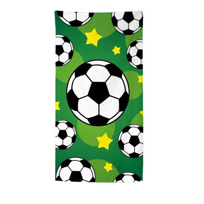 Beach Towel 55x27.5in Football Patterned Beach Towel Quicks Drying Not Easily Sand Sticking Towel Multi Purpose Travel Swimming Sports Towel Bath Towel Blanket