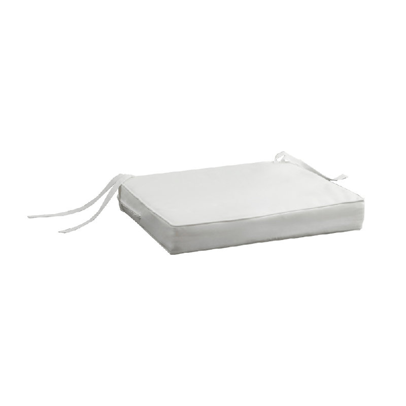  Coussin de siège 20 po x 18 po x 2 po, blanc, Blanc, L 20 po x P 18 po, 2