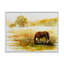 Cheval broutant sur un pré - Peinture sur toile-59536583-59767318