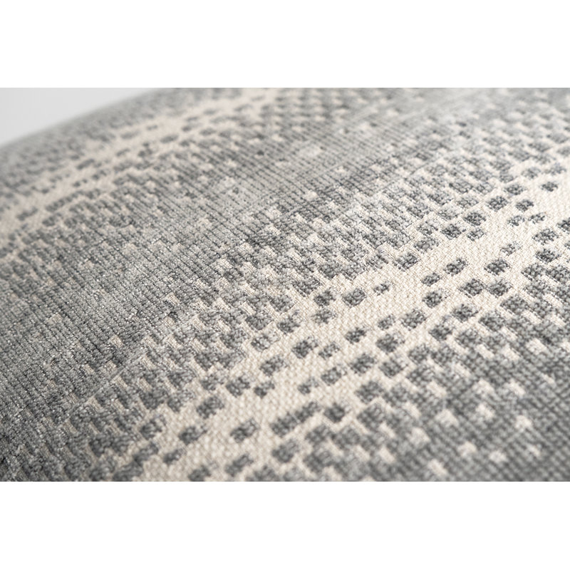 Staccato Square Woven Jacquard Pillow, 22"H x 22"W, Shale, Square
