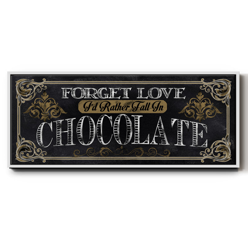 Chocolat - toile encadrée, H 24 po x l 60 po