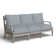Haley Teak Patio Sofa with Cushions