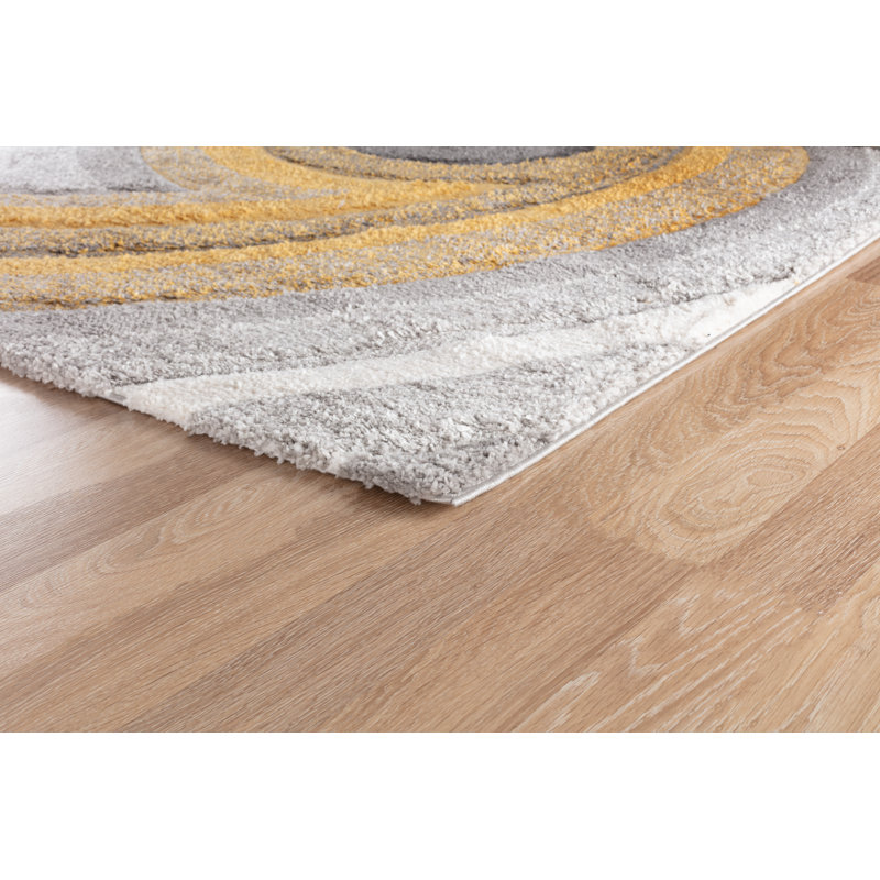 Arnhold Abstract Shag Area Rug, Rectangle 60cm x 110cm