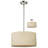 Kasey 3 - Light Nickel Unique/Statement Pendant-2000582744-2000582747