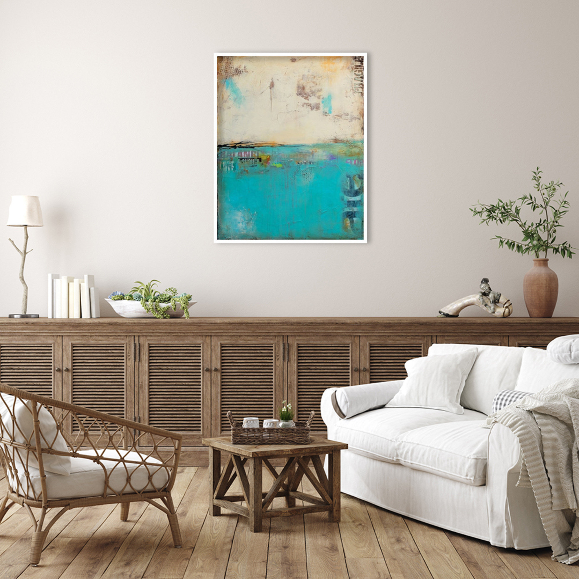 Urban Edge by Mauro Wood Framed Wall Art Print, White, 41" H x 33" W