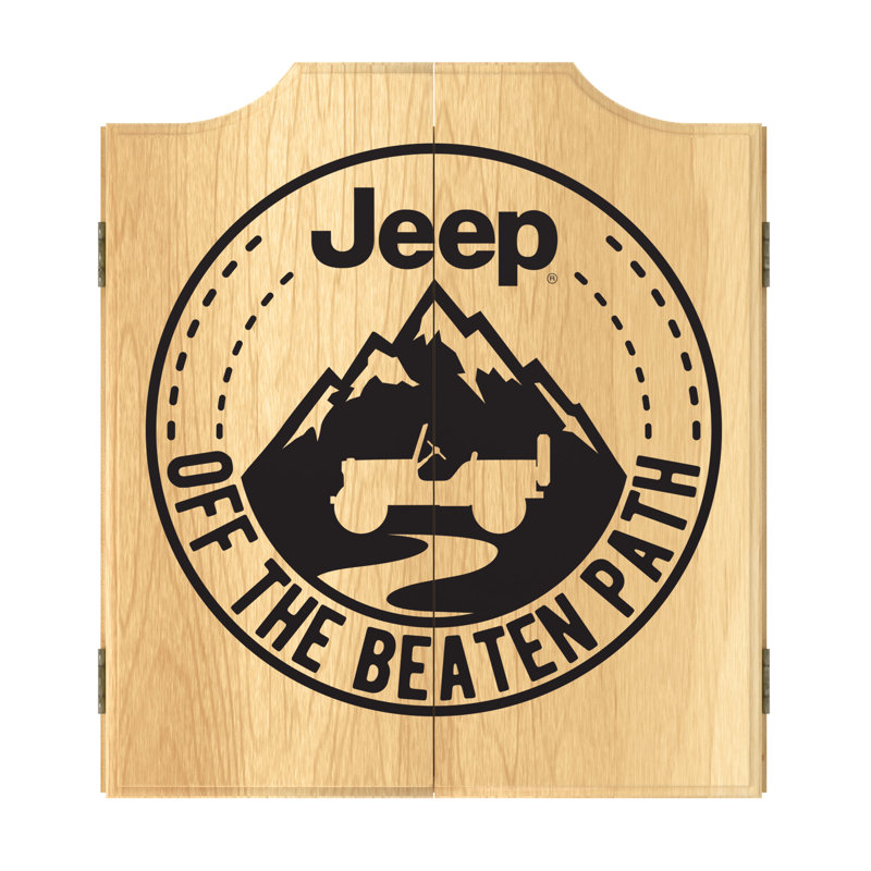 Ensemble de jeu de fléchettes et armoire Jeep Black Mountain