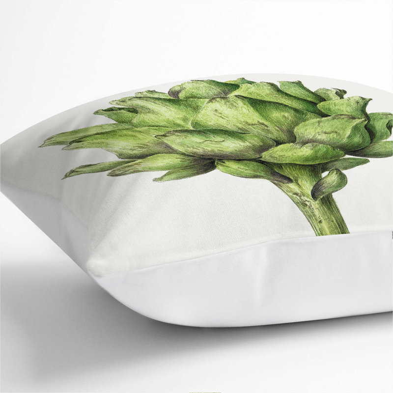 Square Throw Cushion, 55cm H x 55cm W x 20cm D, White