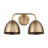 Lesniak 2-Light Bath Vanity in Modern Brass-175540336