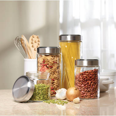 Gracie Oaks Cavaco 3 Piece Kitchen Canister Set & Reviews