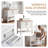 Modern 32" Bathroom Vanity with Sink & Storage | Solid Wood Vanity Cabinet | Above-Counter Basin | Space-Saving Design