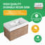 Meuble-lavabo flottant simple 36 po avec plateau en résine Marigene