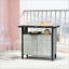 Table de rangement de bar multi-usage, table basse combinée et organisateur de rangement de serviettes de piscine pour les espaces de patio de loisirs