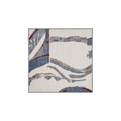 Tapis gris soyeux et moelleux