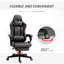 Fauteuil de jeu en cuir brun avec repose-pieds réglable, soutien lombaire, siège ergonomique de style course en cuir, rembourrage