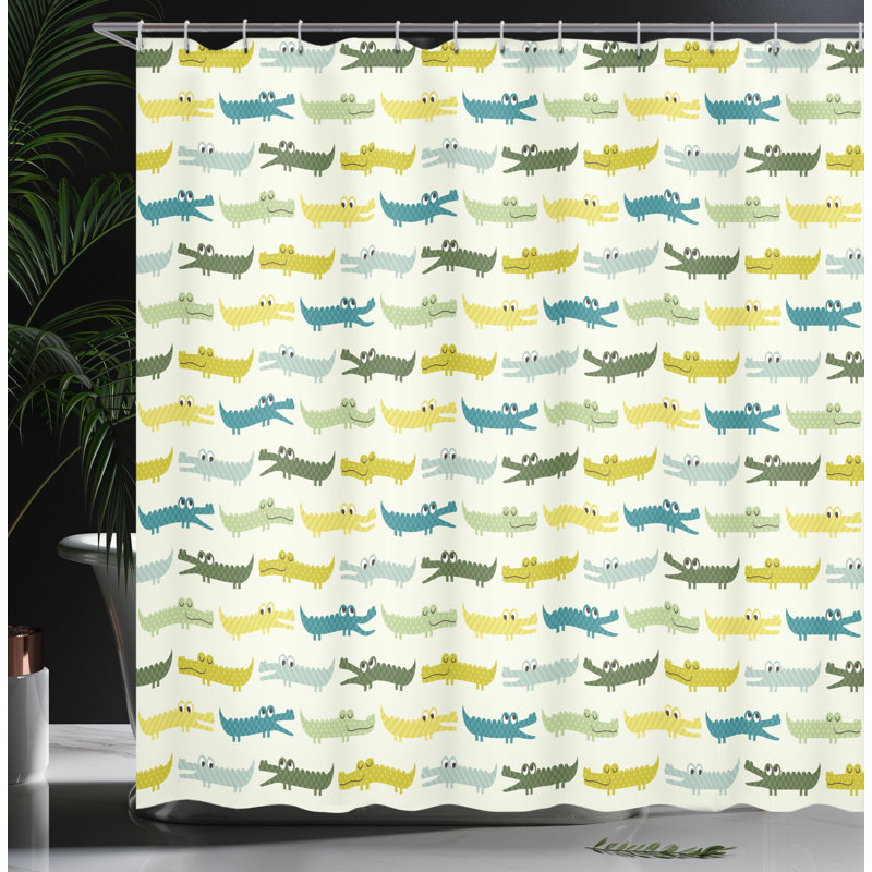 Shower Curtain with Hooks Included, 75"H x 69"W