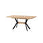 Mckayla Extendable Metal Base Dining Table-2125804282