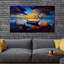 " Sky Sunset And Boat On The Water "-20121564