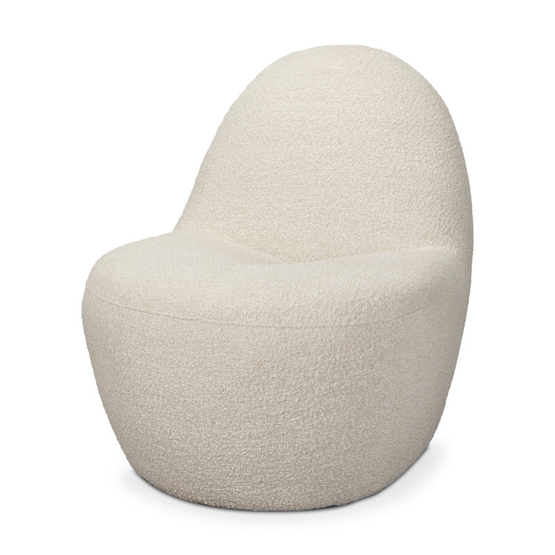 Fauteuil de chambre 33 po Cream Boucle
