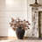 Rustic Earth Cement Vase, Antique Brown Finish, 15.75" Decorative Accent-86184060