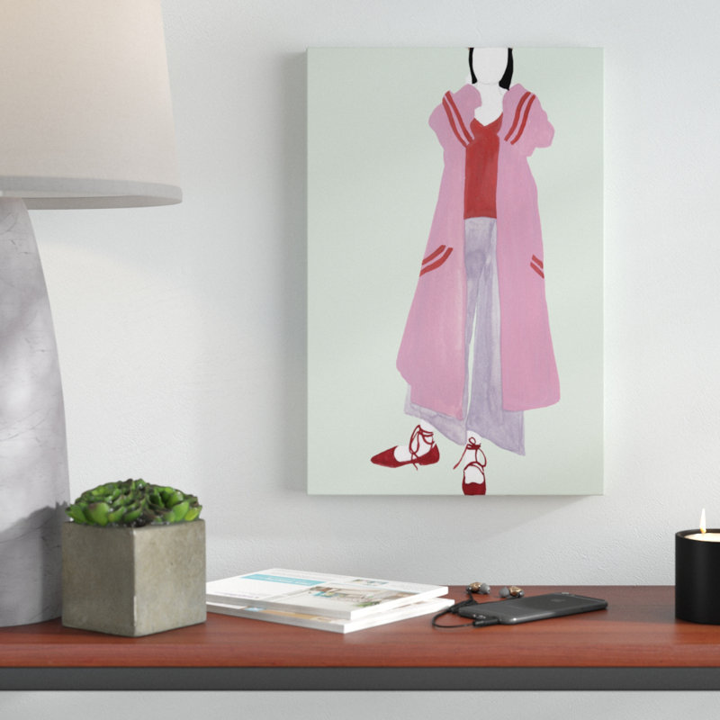 Standing Figure III by Melissa Wang - Painting Print, 46cm H x 30cm W, Wrapped Canvas