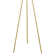 Braynt Metal Tripod Floor Lamp with Glass Shade