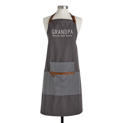 Grandpa Rules The Grill Apron - 28X34in