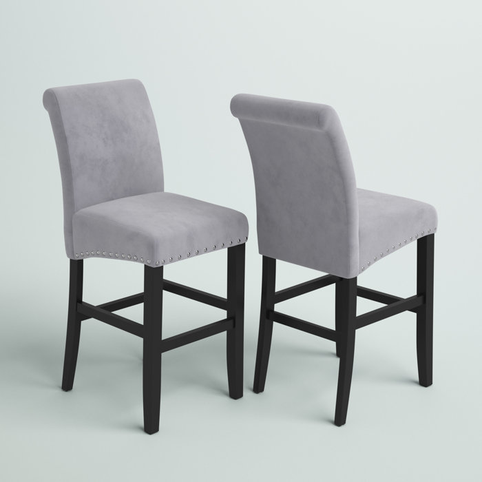 Arianna Counter Bar Stool Chair Set of 2 by Mercury Row