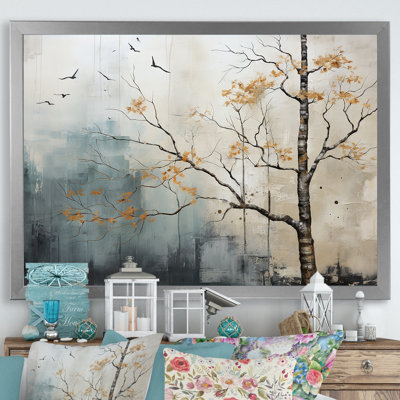 " Grey Minimalism Calm River Forest "