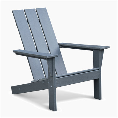 Outdoor Adirondack Chair For Relaxing, HDPE All-Weather Fire Pit Chair, Patio Lawn Chair For Outside
