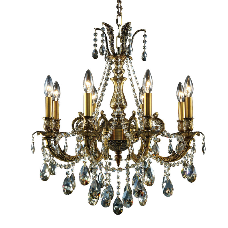 Lustre en cristal 8 lumières Traditional