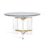 Tamara Round Glass Dining Table