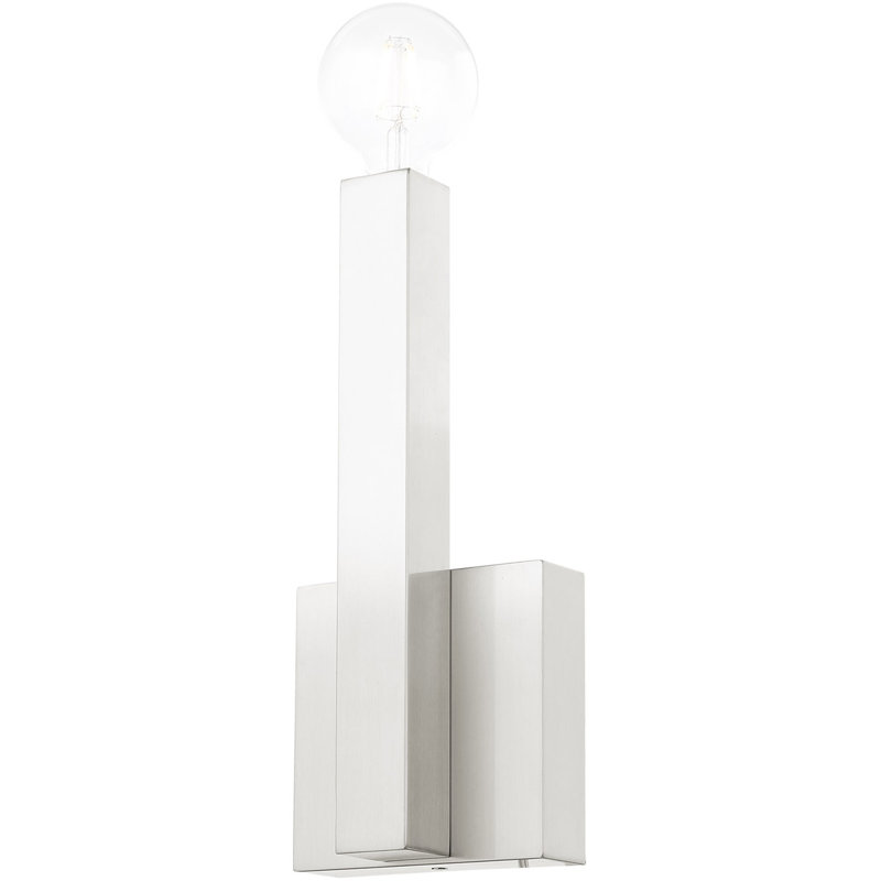 Modern 5.5" Brushed Nickel ADA Wall Sconce | Stainless Steel Base | Elegance and Style | Shop Now!