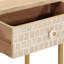 Krystal 90cm Solid Wood Top Console Table