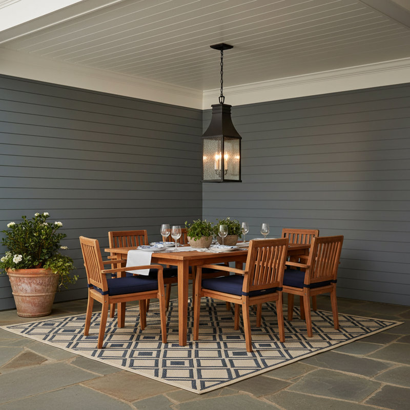 Beacon Hill 3-Light Outdoor Hanging Lantern, Museum Black