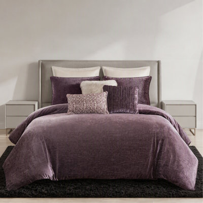 8-Piece Queen Comforter Set,Mauve