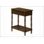 Table de bout étroite à 2 niveaux avec tiroir de rangement, pour les petits espaces et l'esthétique de la pièce-325853595