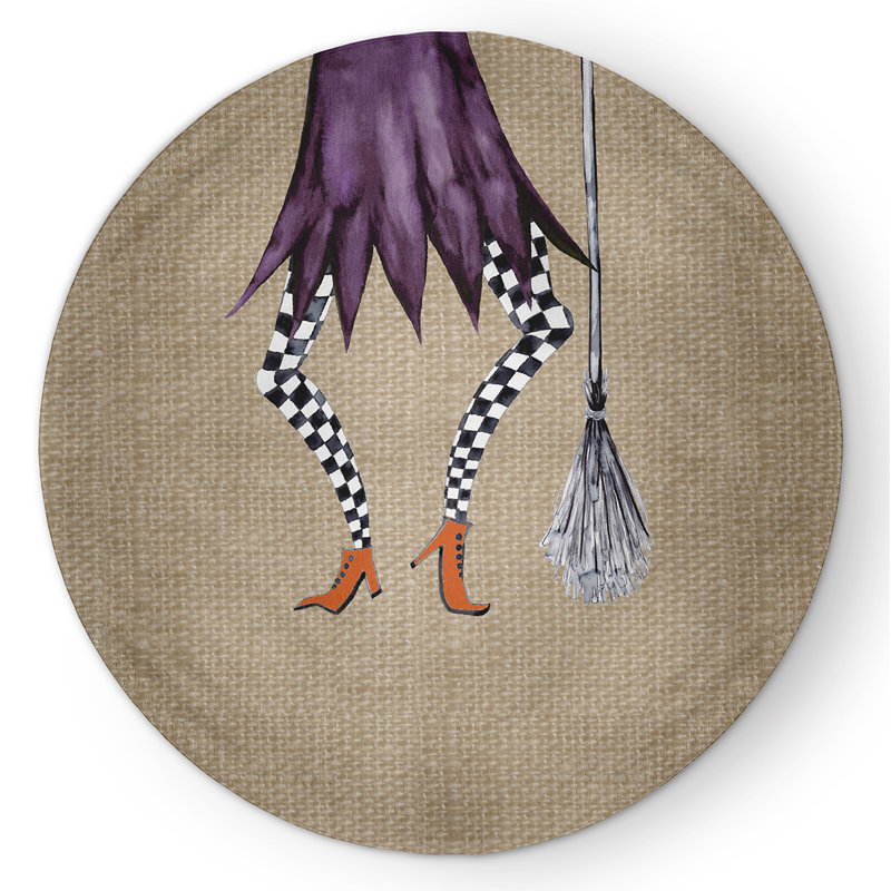 Houten Chenille Indoor Rug, Round 5'