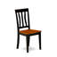 L'ensemble de salle à manger moderne 5 pièces se compose d'une table et de 4 chaises modernes avec dossier à lattes - noir-106903713-106903717-106903711