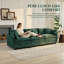 Canapé Cloud 3 places - Canapé modulaire en chenille vert moderne pour le salon, conception confortable et ergonomique, assemblage facile-1368680079