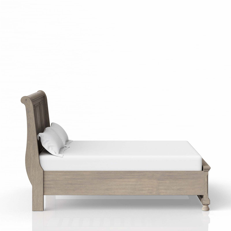 Lit avec rangement, Gris antique