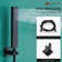 Herathena 3 Functions Temperature Based LED Light Shower System with 6 Body Jets and Rough-in Valve